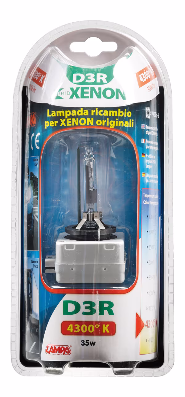 Lampa Lampada HID Xenon 4.300°K - D3R - 35W - PK32d-6 - 1 pz  - D/Blister
