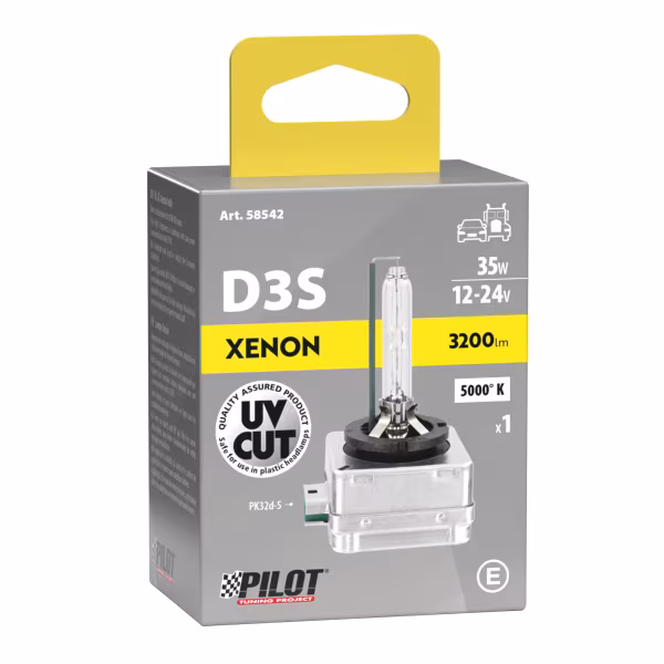 Lampa Lampada HID Xenon 5.000°K - D3S - 35W - PK32d-5 - 1 pz  - Scatola