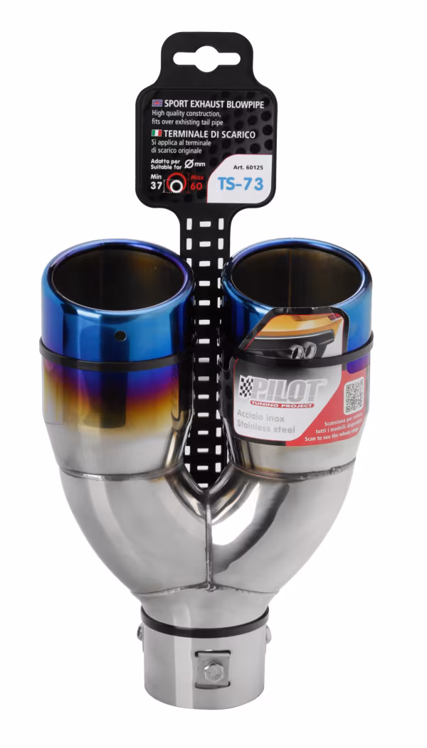 Pilot TS-73, terminale di scarico - Blu