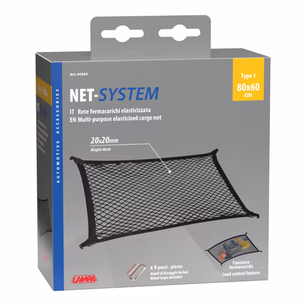 Lampa Net-System-1, rete fermacarichi elasticizzata - 80x60 cm