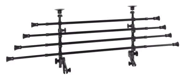 Lampa GRG-9 Compact, griglia divisoria telescopica 4 elementi, applicazione al poggiatesta