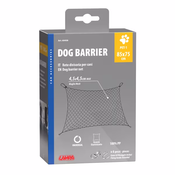 Lampa Pet-1, rete divisoria per cani - 85x75 cm