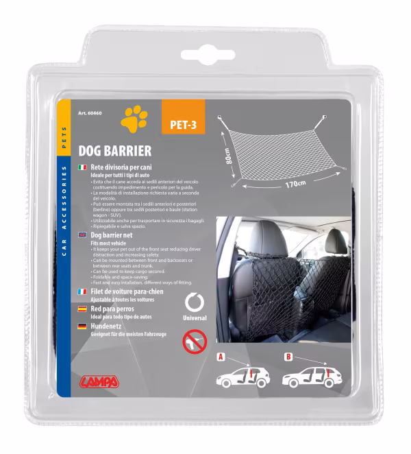 Lampa Pet-3, rete divisoria per cani - 170x80 cm