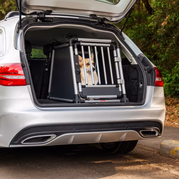 Lampa Premium, trasportino in lega di alluminio, specifico per il trasporto di animali in auto - Type