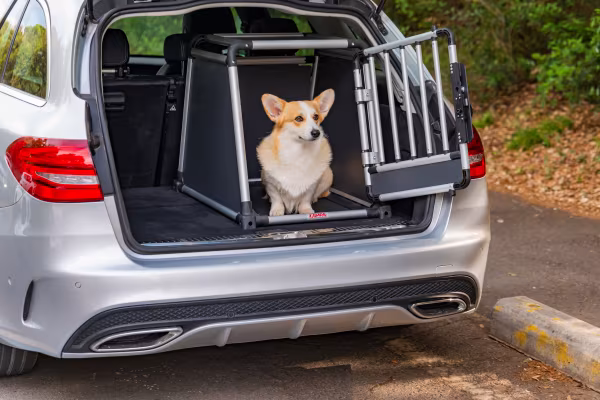 Lampa Premium, trasportino in lega di alluminio, specifico per il trasporto di animali in auto - Type