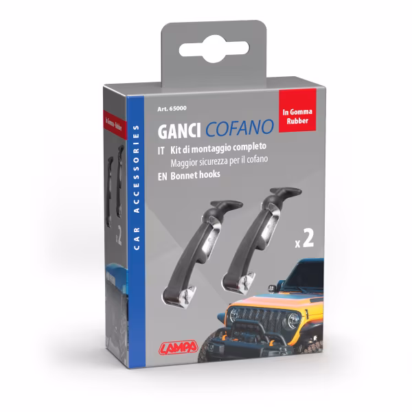 Pilot GC-3, coppia ganci cofano in gomma