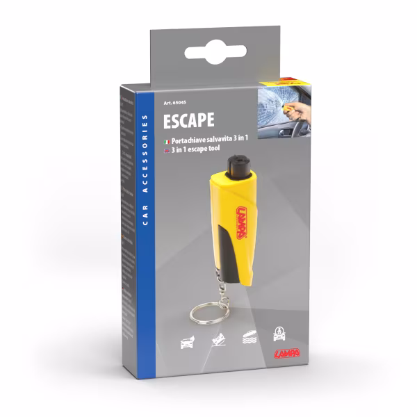 Lampa Escape, portachiave salvavita 3 in 1