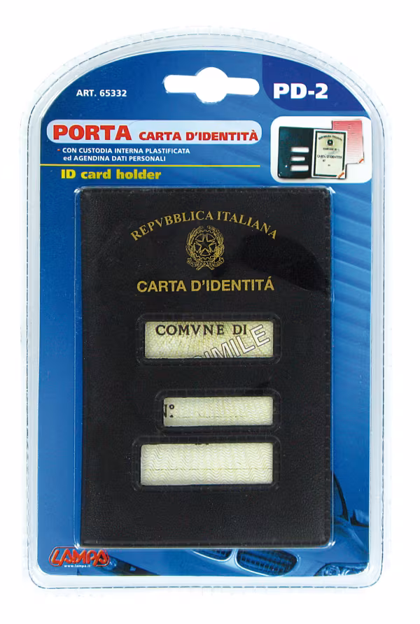 Lampa Porta carta d\'identità cartacea (vecchio formato)