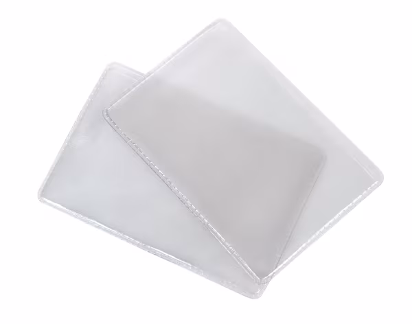 Lampa Custodia morbida trasparente per documenti formato tessera, set 2 pz