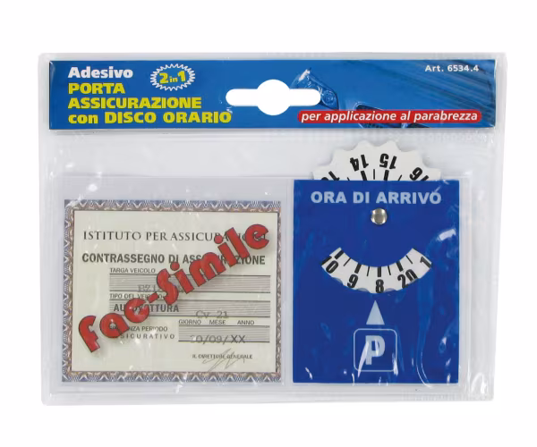 Lampa Porta certificato con disco orario in PVC