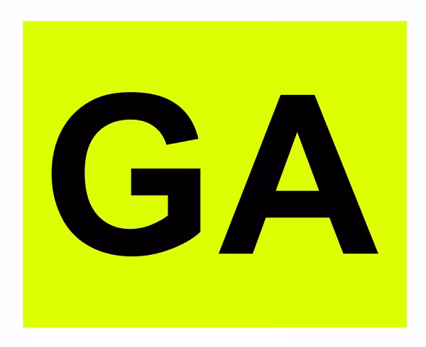 Lampa Contrassegno GA (Guida Accompagnata) - Anteriore