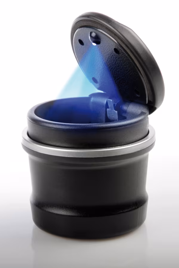 Lampa Posacenere a barattolo con luce a led