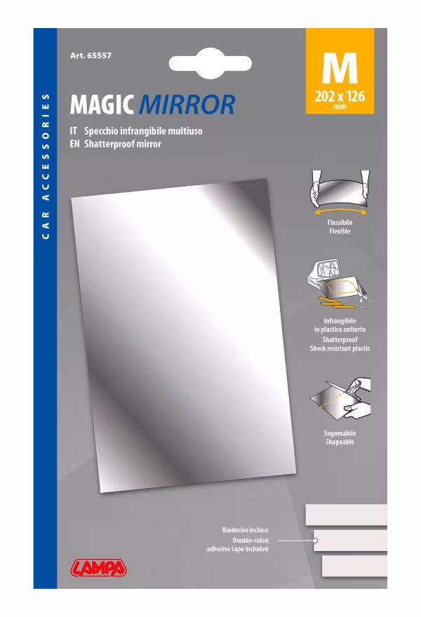 Lampa Magic-Mirror, specchio adesivo multiuso