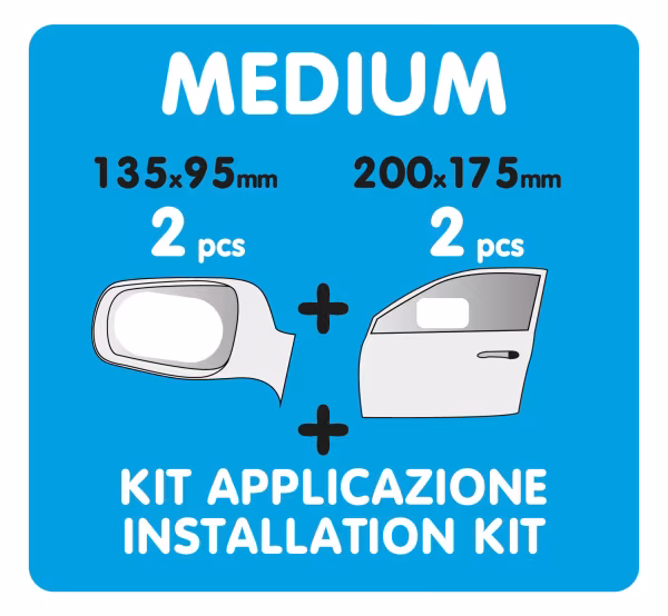 Lampa Clear-View, set 4 pellicole adesive con nano-tecnologia idrofobica