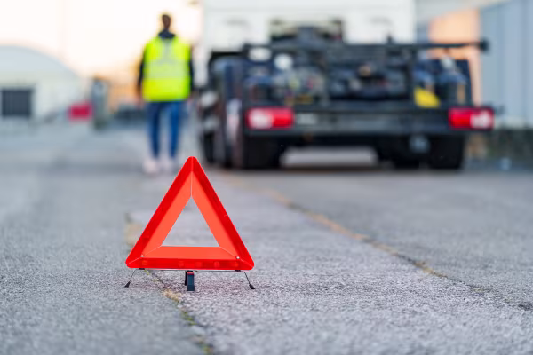 Lampa Triangolo Basik, auto ferma