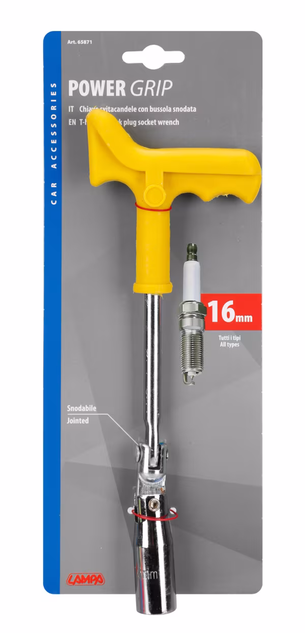Lampa Power Grip, chiave svitacandele con bussola snodata