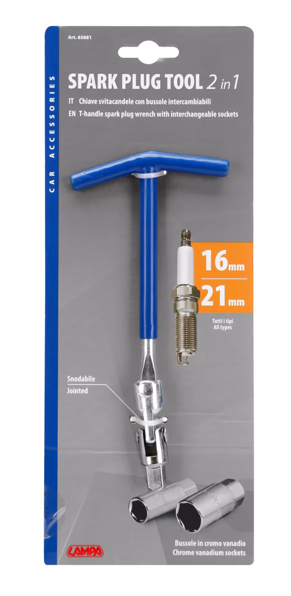 Lampa Chiave svitacandele snodabile - 16+21 mm