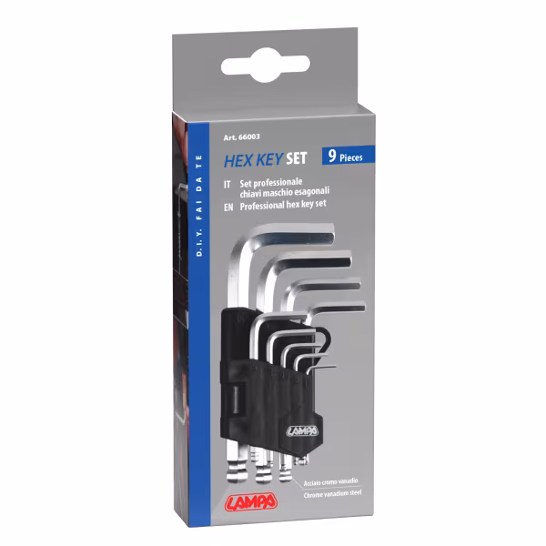 Lampa Set 9 chiavi esagonali maschio