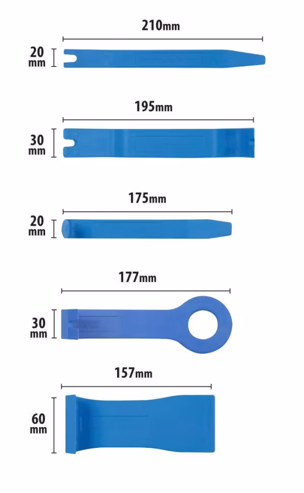 Lampa Remover set 5 pz, utensili professionali