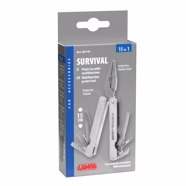 Lampa 15 in 1 pinza tascabile survival multifunzione da 6”