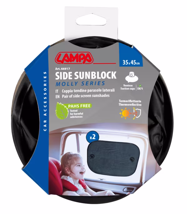 Lampa Molly Sunblock, coppia tendine a molla - 35x45 cm