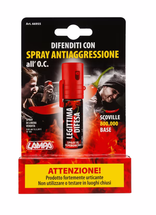Lampa Spray antiaggressione al peperoncino 15 ml - D/Blister 1 pz