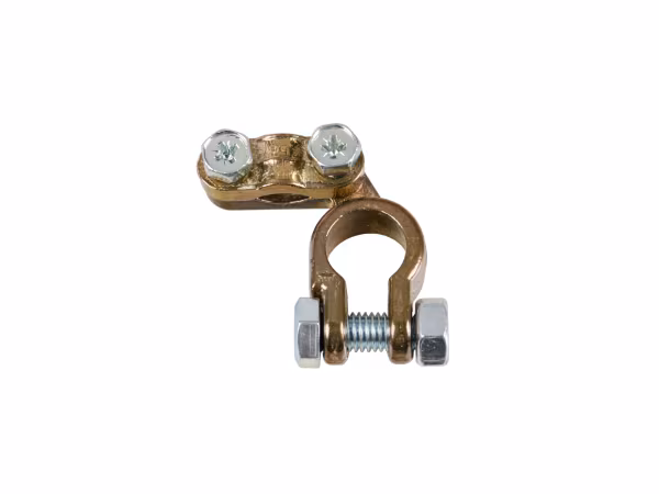 Lampa Morsetto batteria rinforzato; fissaggio cavo a piastrina - max cavo Ø 35 mm² - Polo negativo