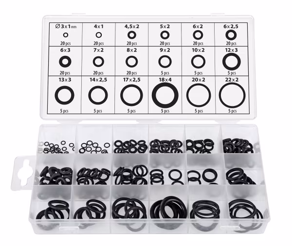 Lampa O-Ring, assortimento 225 pz, 18 misure