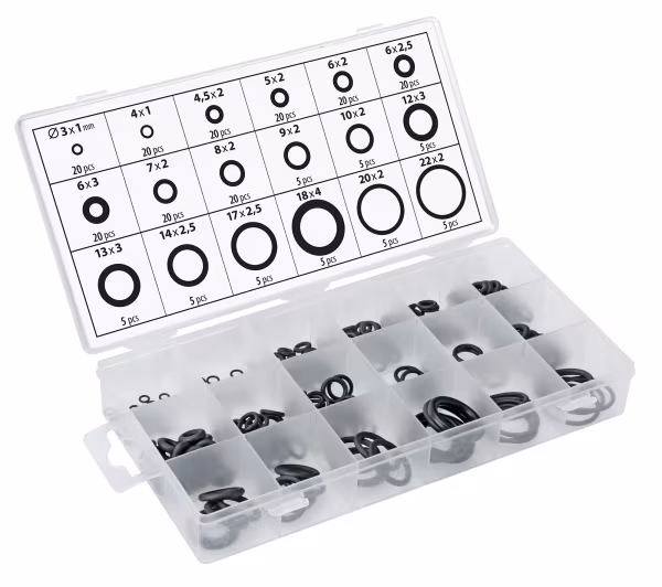 Lampa O-Ring, assortimento 225 pz, 18 misure