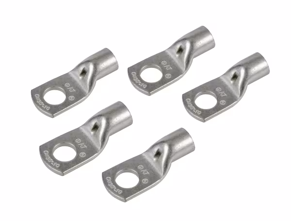 Lampa Set 5 pz capicorda da graffare in rame stagnato - sezione 35 mm² - foro 10 mm