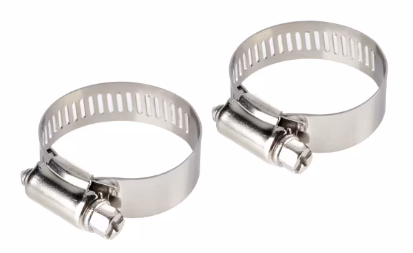 Lampa Fascette stringitubo in acciaio inox - set 2 pz - ↔ 12 mm - Ø 21-38 mm