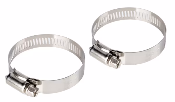 Lampa Fascette stringitubo in acciaio inox - set 2 pz - ↔ 12 mm - Ø 33-57 mm