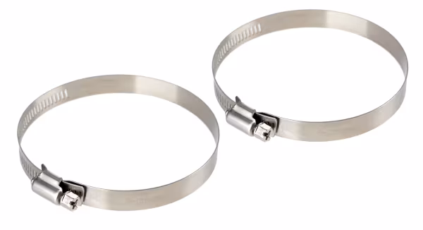 Lampa Fascette stringitubo in acciaio inox - set 2 pz - ↔ 12 mm - Ø 78-101 mm