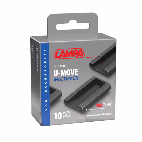 Lampa Clip adesiva compatibile con U-Move - Set 10 pz