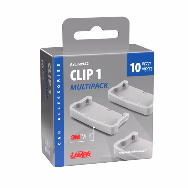 Lampa Clip Adesiva Clip 1 - Set 10 pz