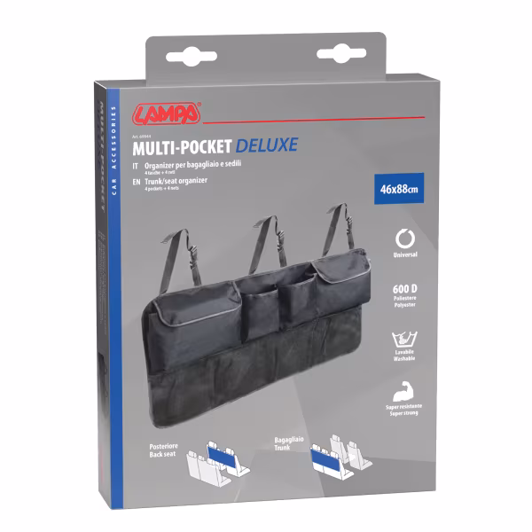 Lampa Multi-Pocket DeLuxe, organizer bagagliaio/sedile