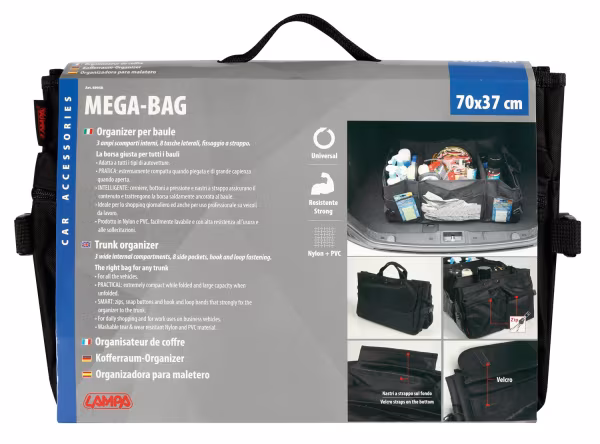 Lampa Mega-Bag, organizer per baule