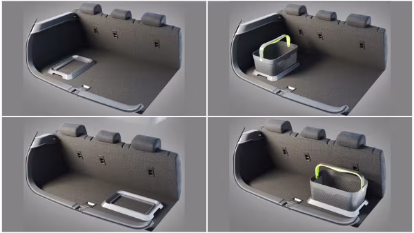 Lampa Rati, Cestino per auto