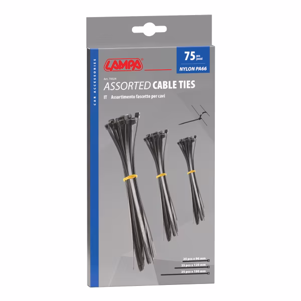 Lampa Fascette in nylon per cavi, set 75 pz