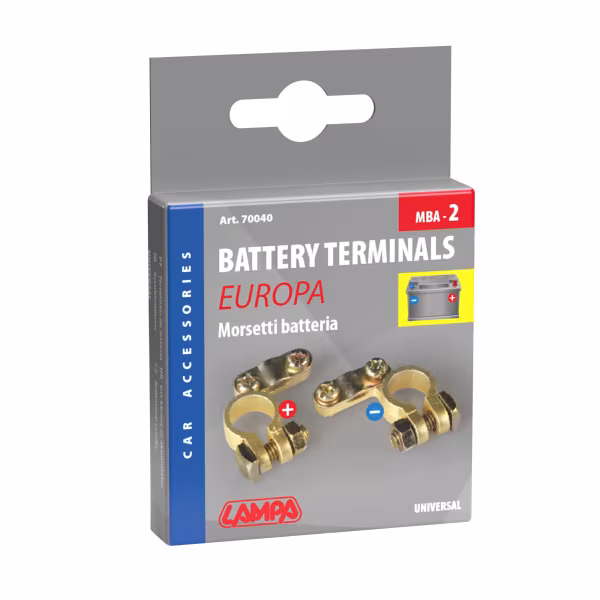 Lampa Coppia morsetti batteria modello Europa