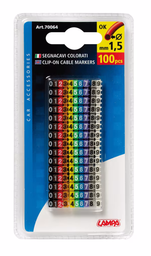 Lampa Segnacavi colorati, set 150 pz