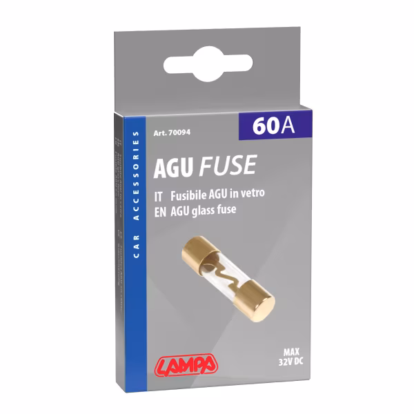 Lampa Fusibile AGU in vetro, 12/32V - 60A