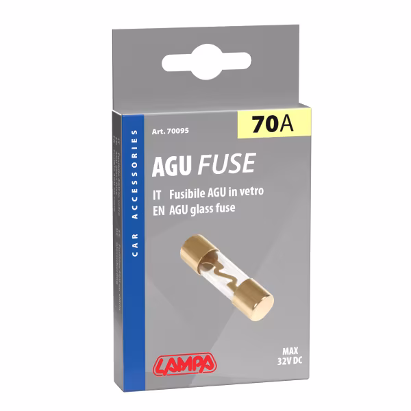 Lampa Fusibile AGU in vetro, 12/32V - 70A