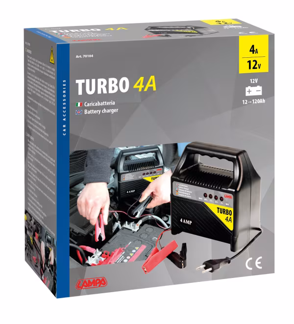 Lampa Turbo 4 A, caricabatteria 12V