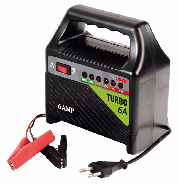 Lampa Turbo 6 A, caricabatteria 6/12V