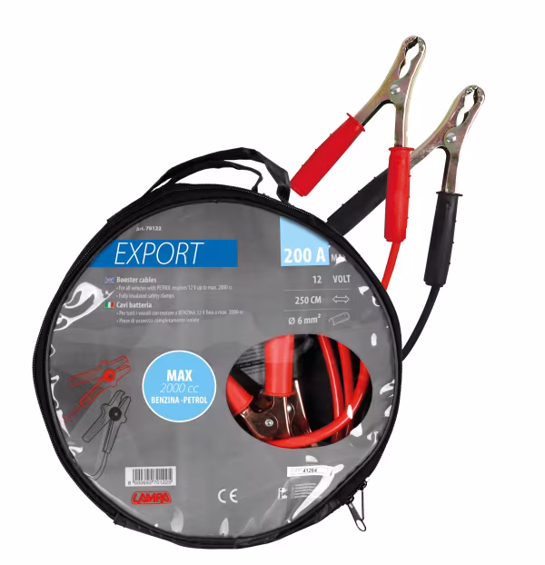 Lampa Cavi batteria Export 12V - 250 cm - 200 A - 6 mm²