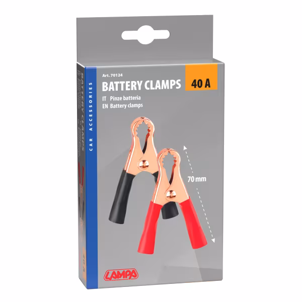 Lampa Coppia pinze batteria - 7 cm - 40A