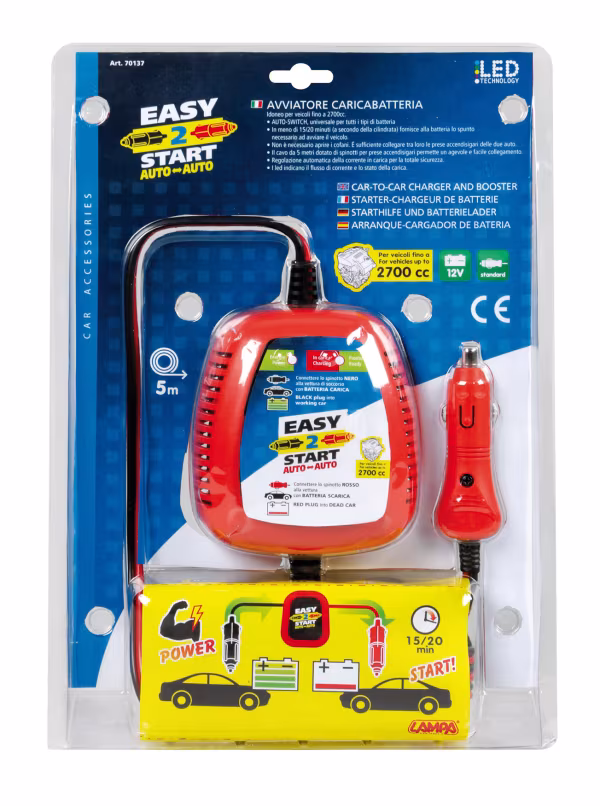 Lampa Easy 2 Start, avviatore caricabatteria, 12V