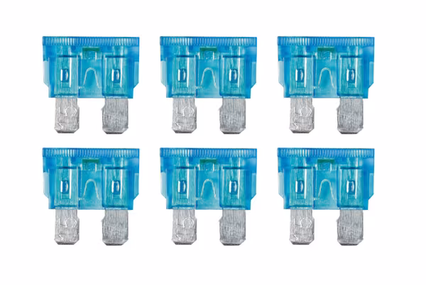 Lampa Smart Led, set 6 fusibili lamellari con spia a led, 12/32V - 15A