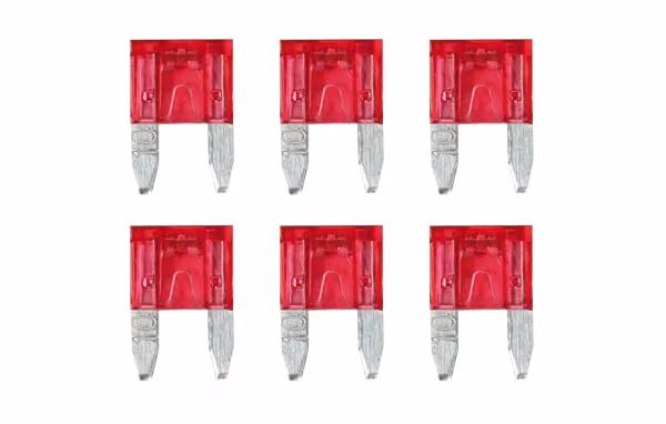 Lampa Smart Led, set 6 micro-fusibili lamellari con spia a led, 12/32V - 10A